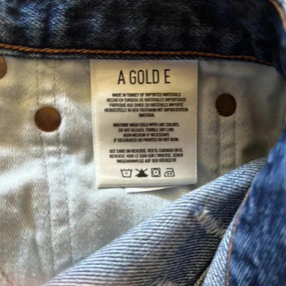 Agolde sz 27 cut off short great pre owned condition distressed look - Picture 2 of 4